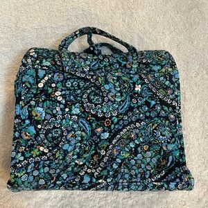 Vera Bradley Hanging Blue and Green Floral Cosmetic Travel Bag